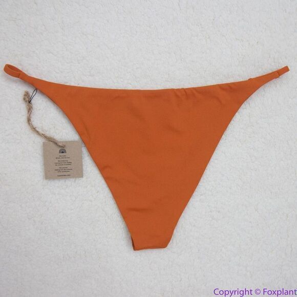 NEW Toast Swim Free People String‎ Bikini Bottom in rusty red, XL - Picture 6 of 13